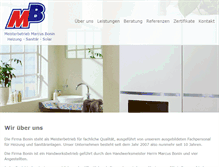 Tablet Screenshot of mb-heizung.net